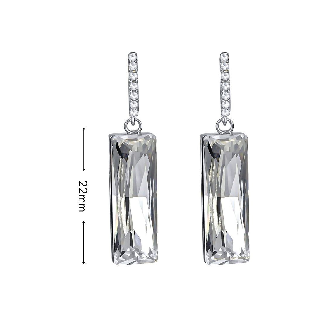 baguette pin earrings maße