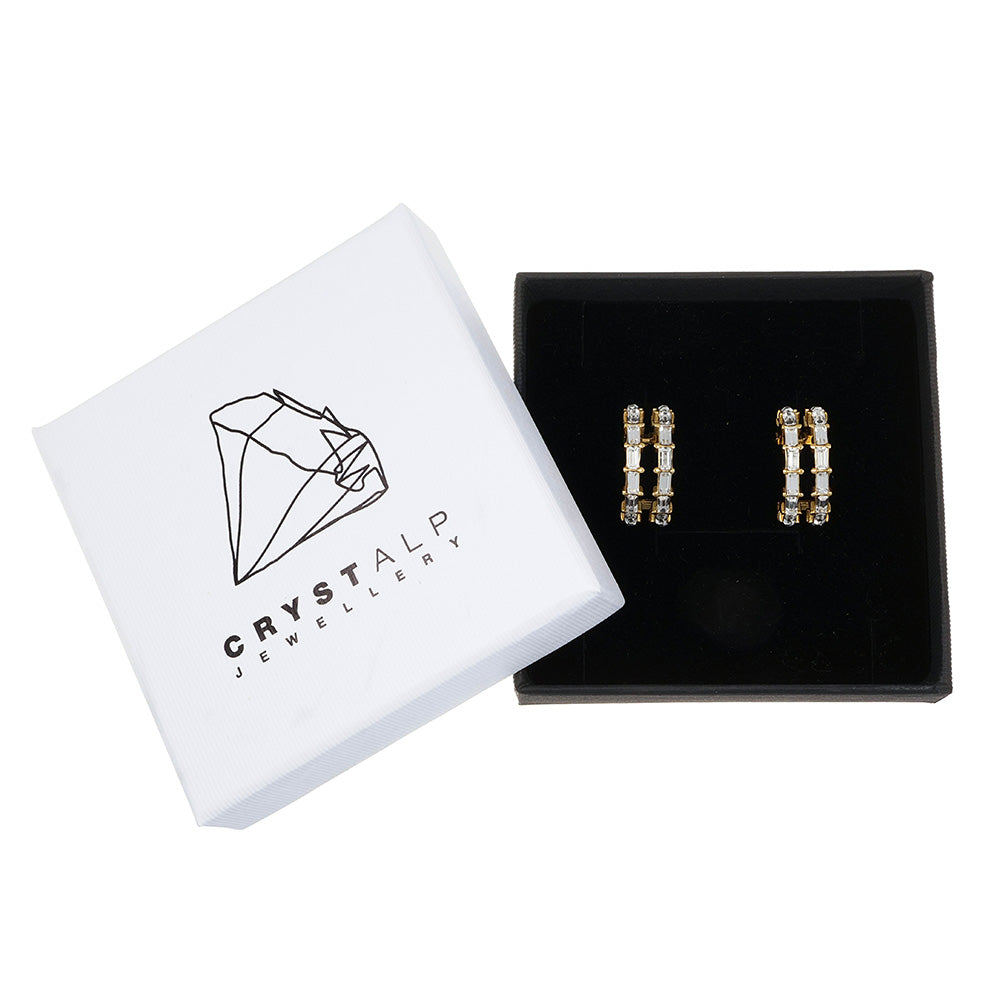 lustre baguette earring