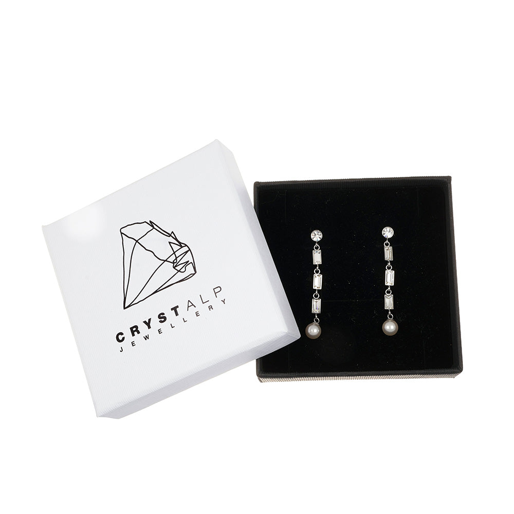 lustre hanging pin earring