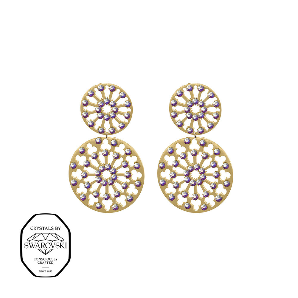 dalias hanging large earring - crystalpjewelry