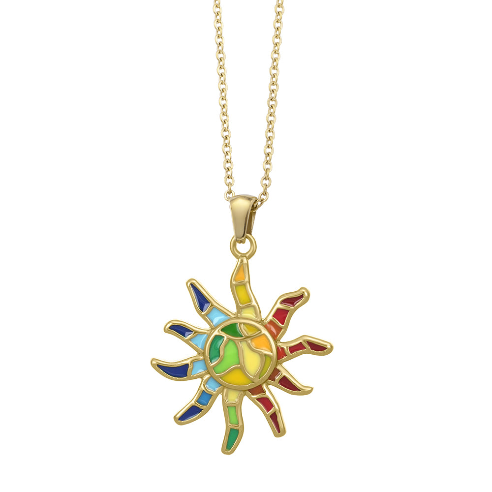 the sheaf sun small pendant - crystalpjewelry