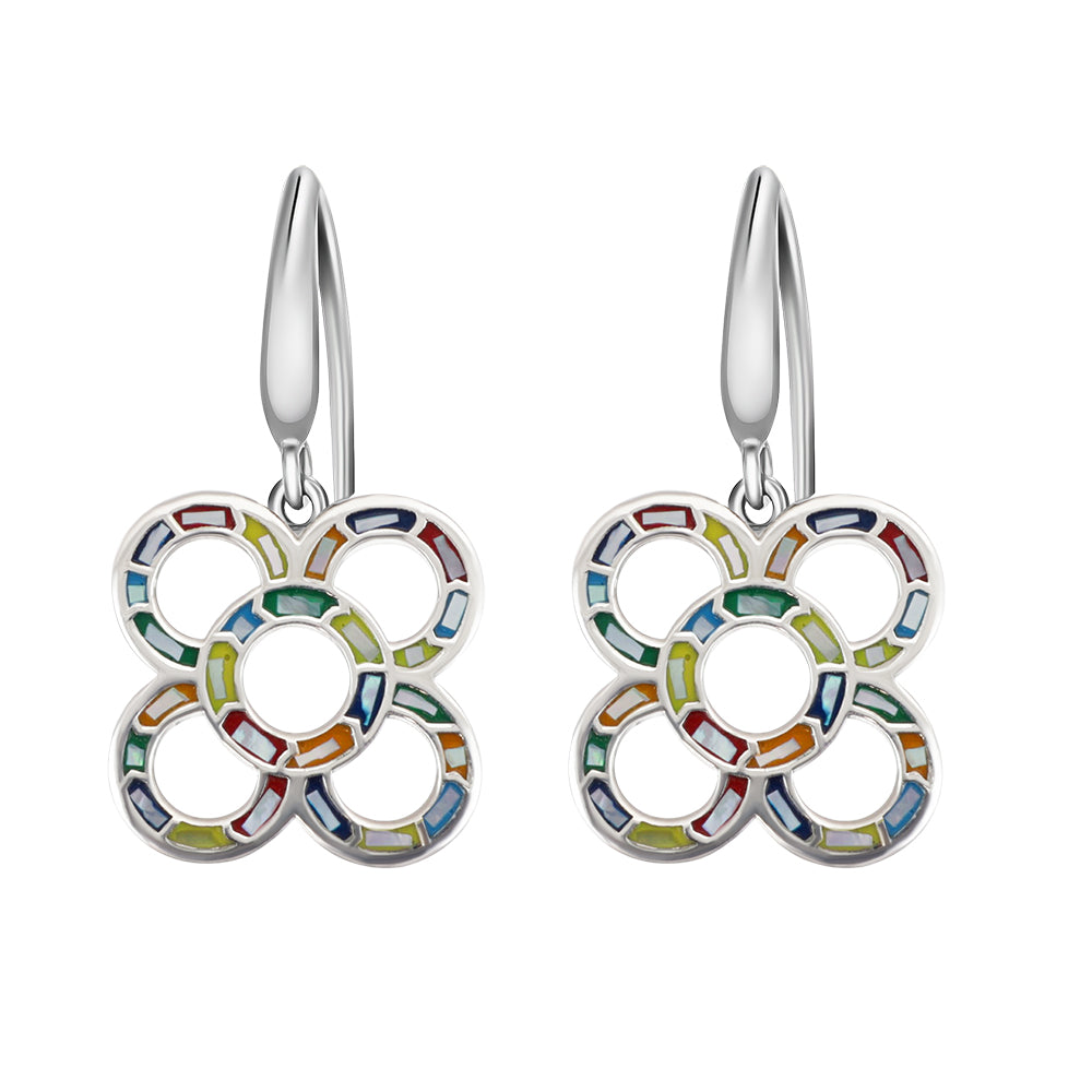 flor mini hanging earrings - crystalpjewelry