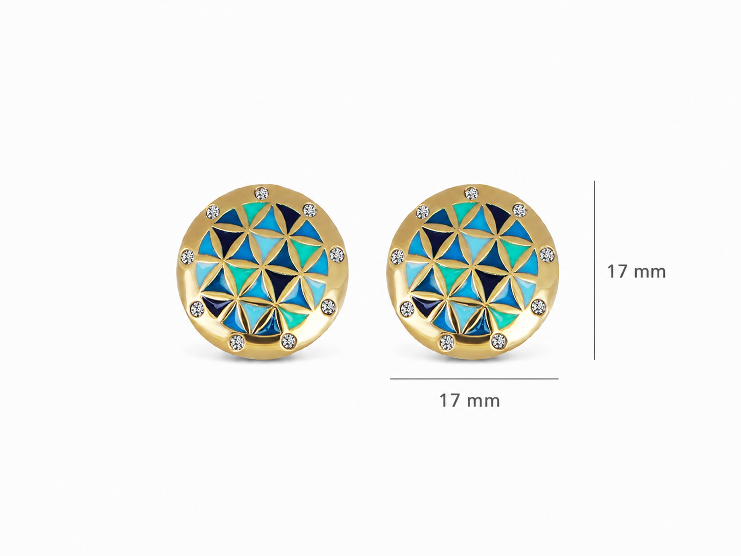 al andalus pin earrings - crystalpjewelry