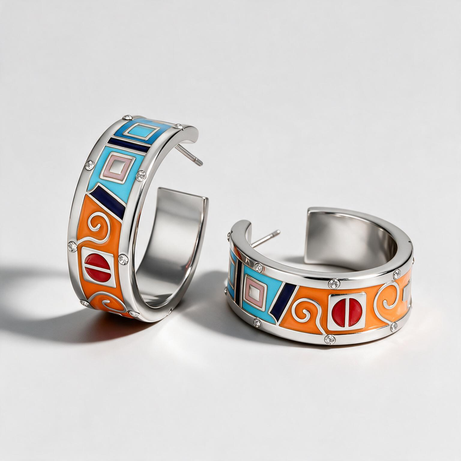 Windows hoops earrings - crystalpjewelry