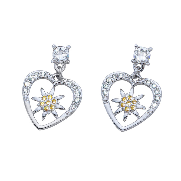 Edelweiss Heart Earrings