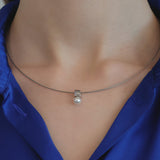 square pearl collier