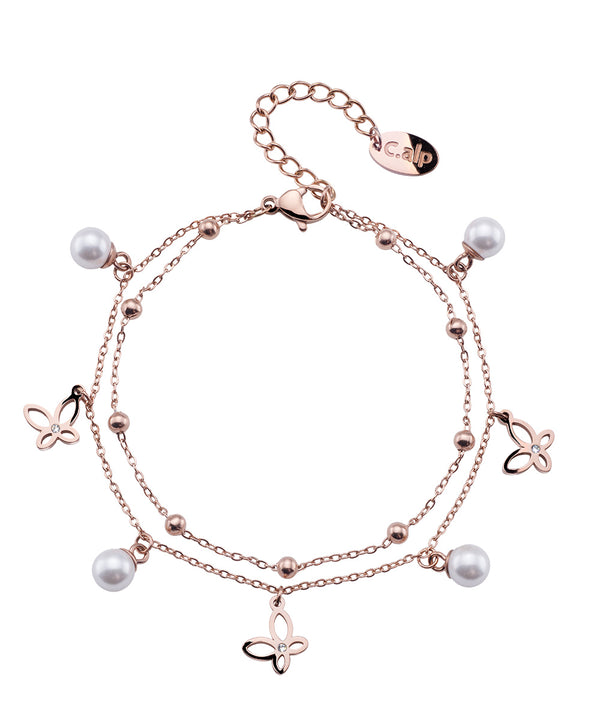 butterfly pearl bracelet