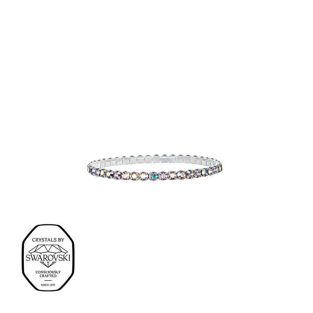 Schmales Armband mit Swarovski® Kristallen – filigraner hochwertiger Modeschmuck von Crystalp