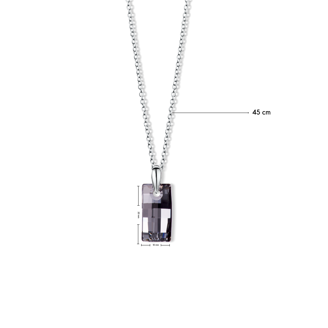 tango silver pendant - crystalpjewelry
