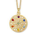 Chakra Flower Anhänger mit Kette