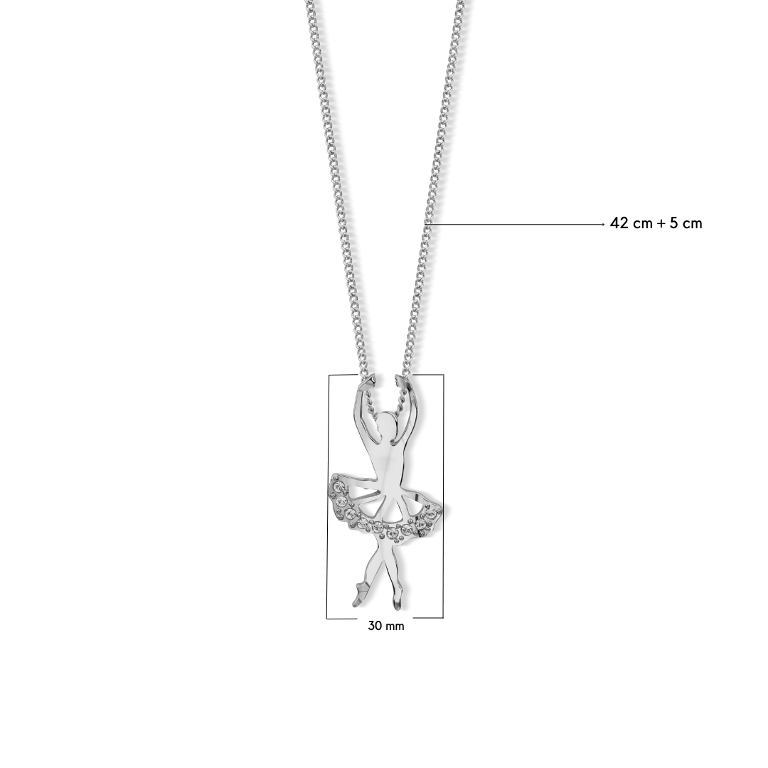 Turning Ballerina Pendant - crystalpjewelry