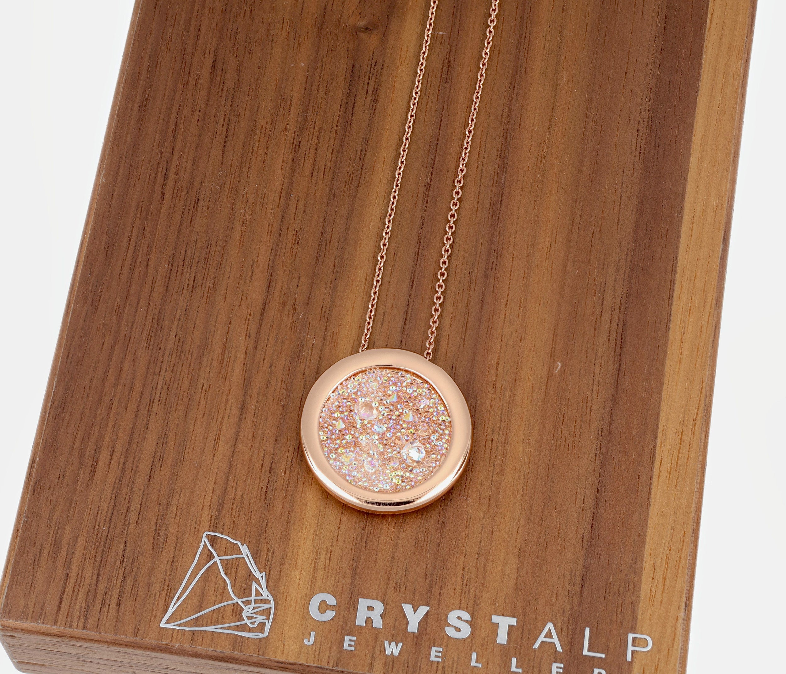 Disc pendant - crystalpjewelry