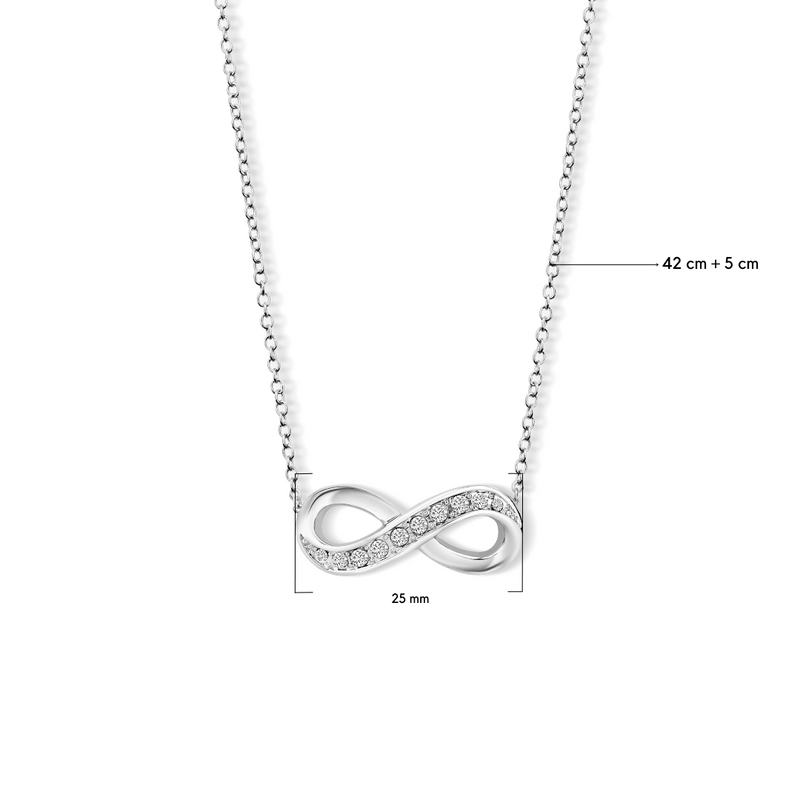 Endless symbol pendant with chain