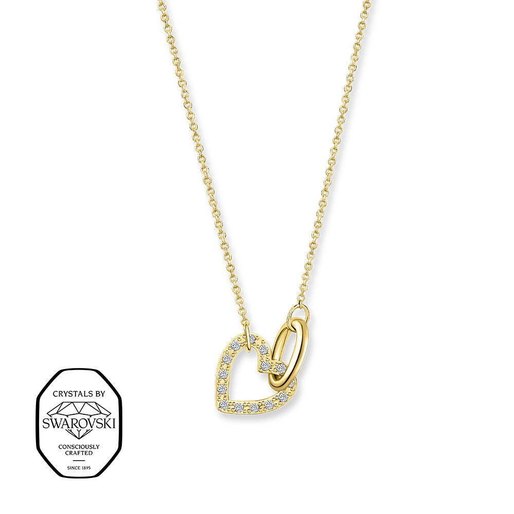 Intersecting Heart pendant - crystalpjewelry