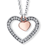Inside Heart pendant with chain