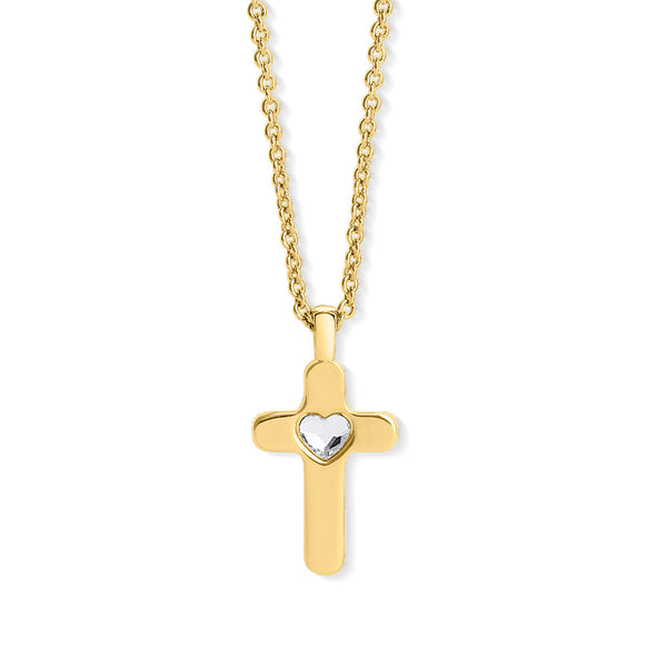 Heart Cross pendant with chain