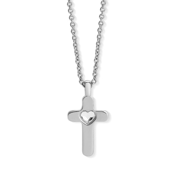 Heart Cross pendant with chain
