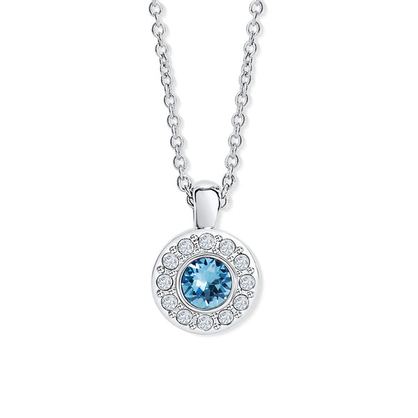 Classic solitaire pendant with chain