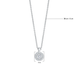 Classic Solitaire Anhänger mit Kette