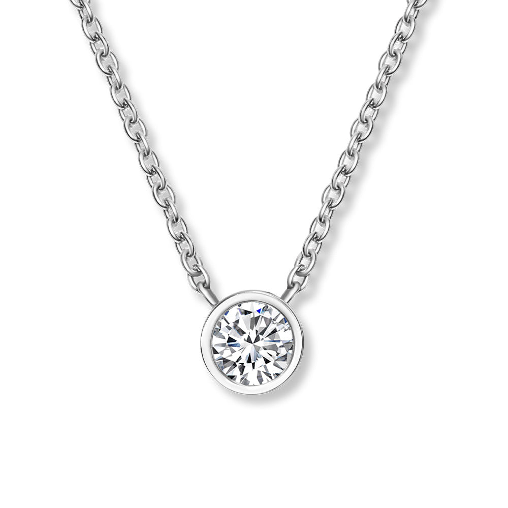 Solitare crystal pendant - crystalpjewelry