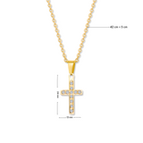 Small Cross Anhänger mit Kette
