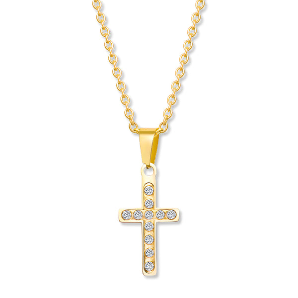 Small Cross pendant with chain