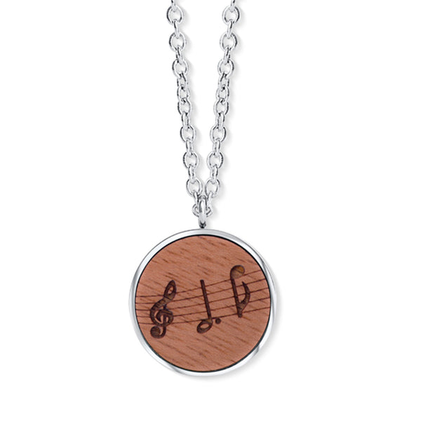 Music Notes pendant with chain