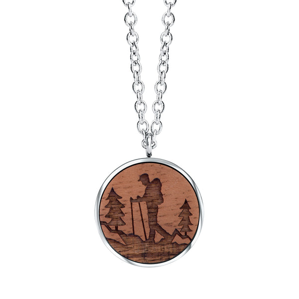 Hiking pendant with chain
