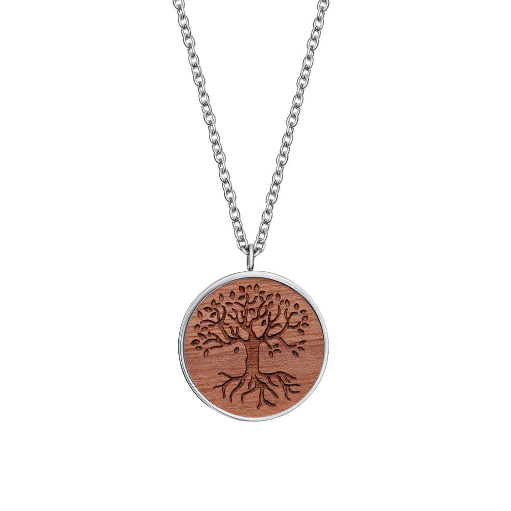 Wooden tree of life pendant - crystalpjewelry
