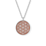 Silver Flower Of Life pendant with chain