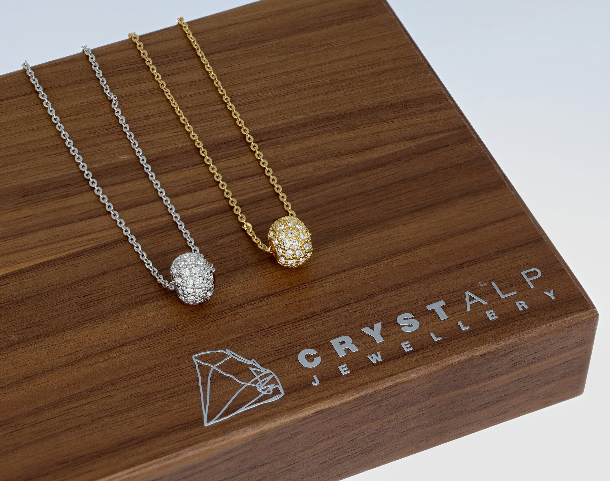 Pavee Ball Pendant - crystalpjewelry
