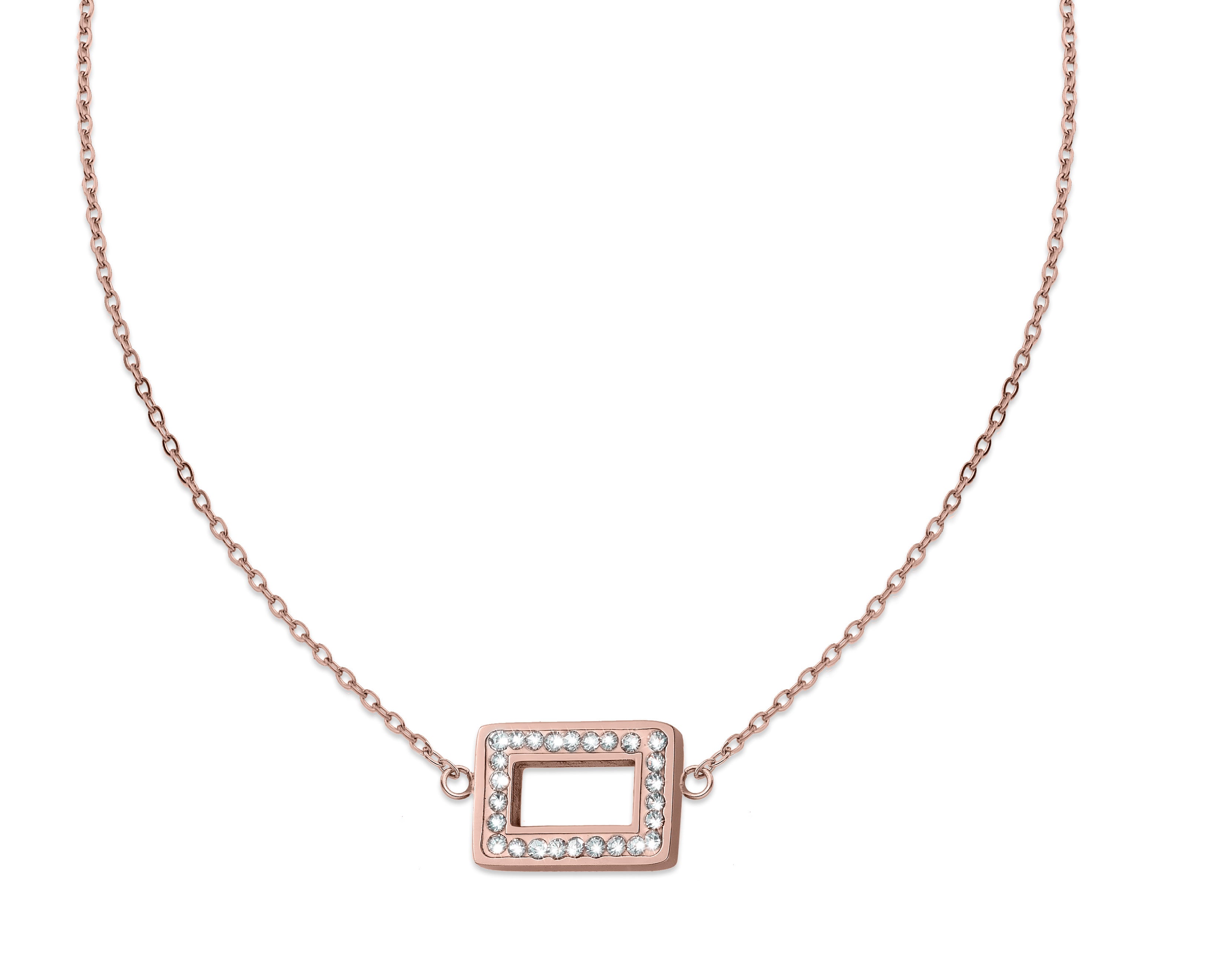 Party Square Necklace - crystalpjewelry