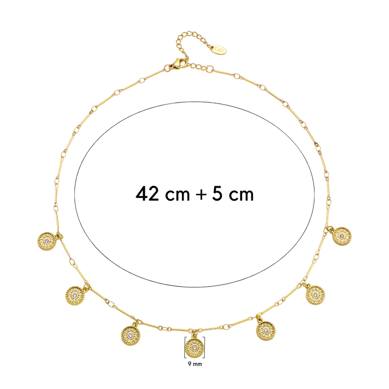 Collana a raggi di sole