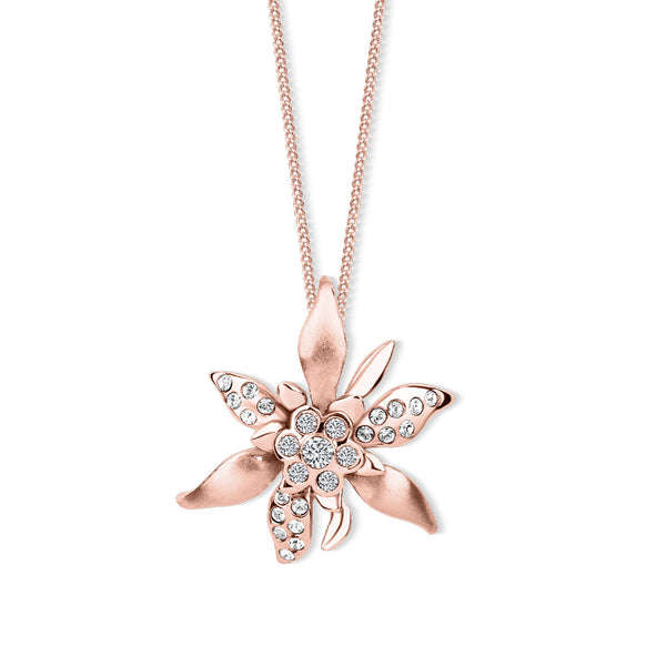 Edelweiss pendant with chain