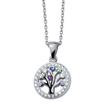 Ciondolo Chakra albero della vita in argento