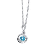 Outline silver pendant