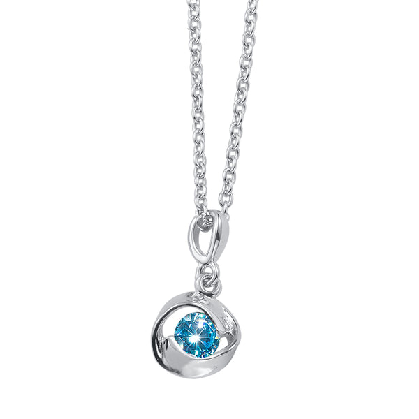 Outline silver pendant