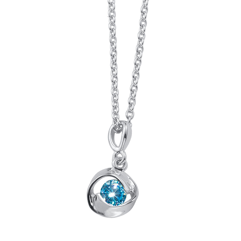 Outline silver pendant