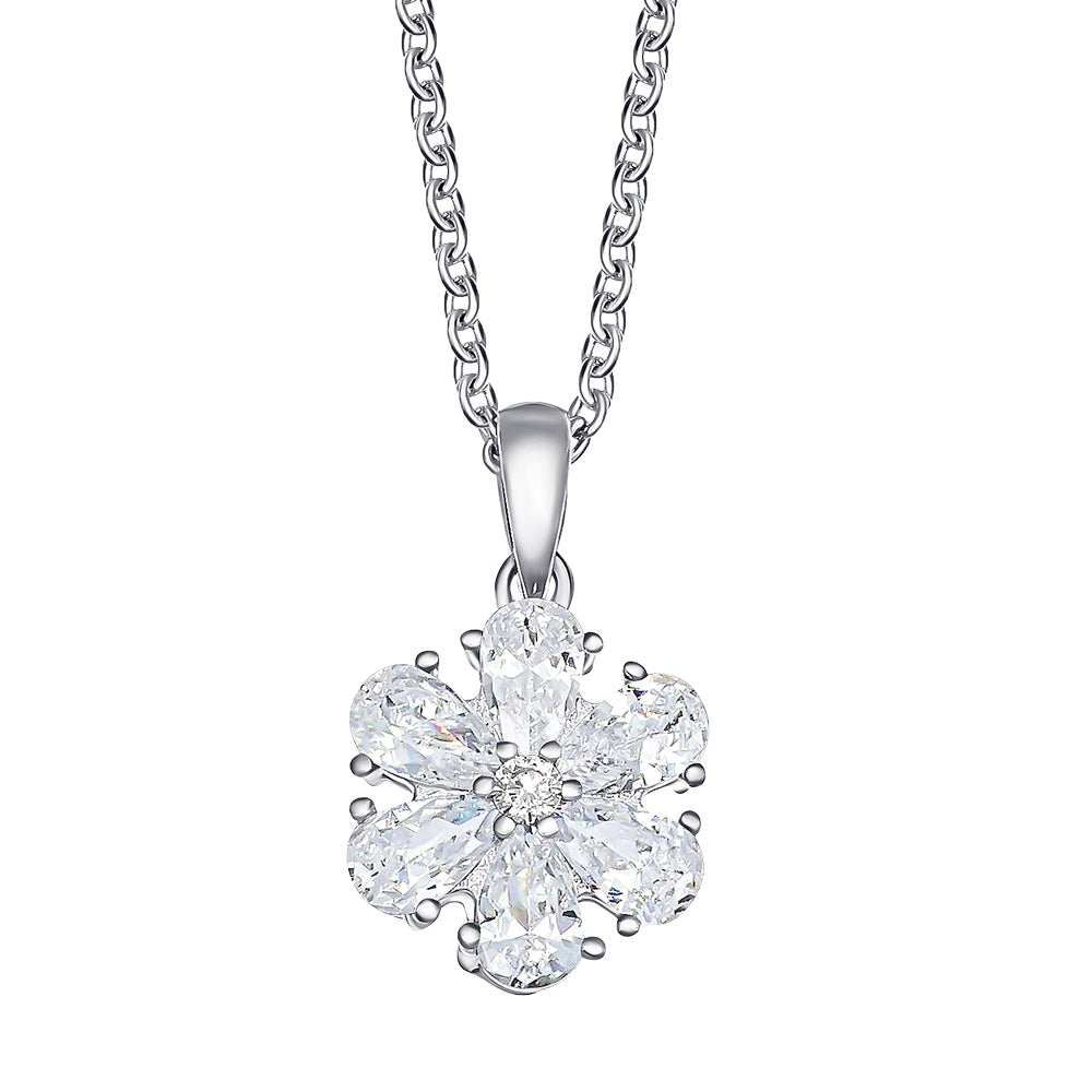 Flower kiss pendant