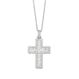Gloria cross silver pendant