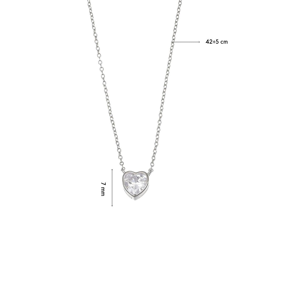 Heart small silver pendant