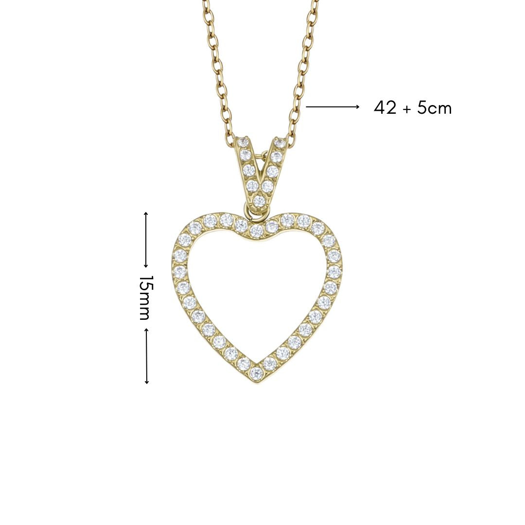 brill heart pendant