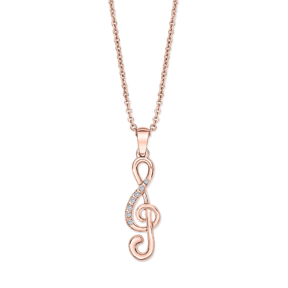 Mozart Clef pendant - crystalpjewelry