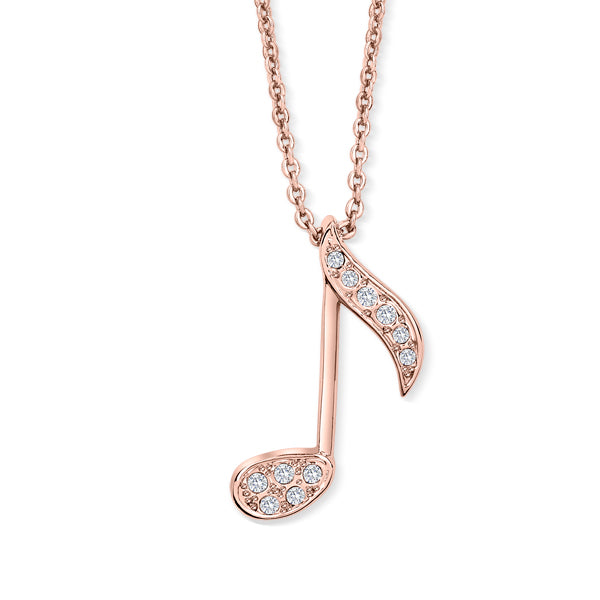 Strauss note pendant with chain
