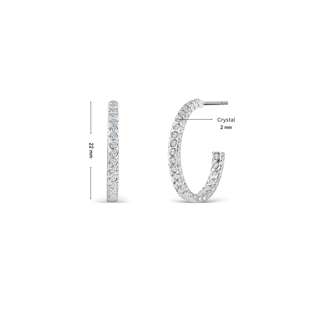 Eva Hoop Ohrringe - crystalpjewelry