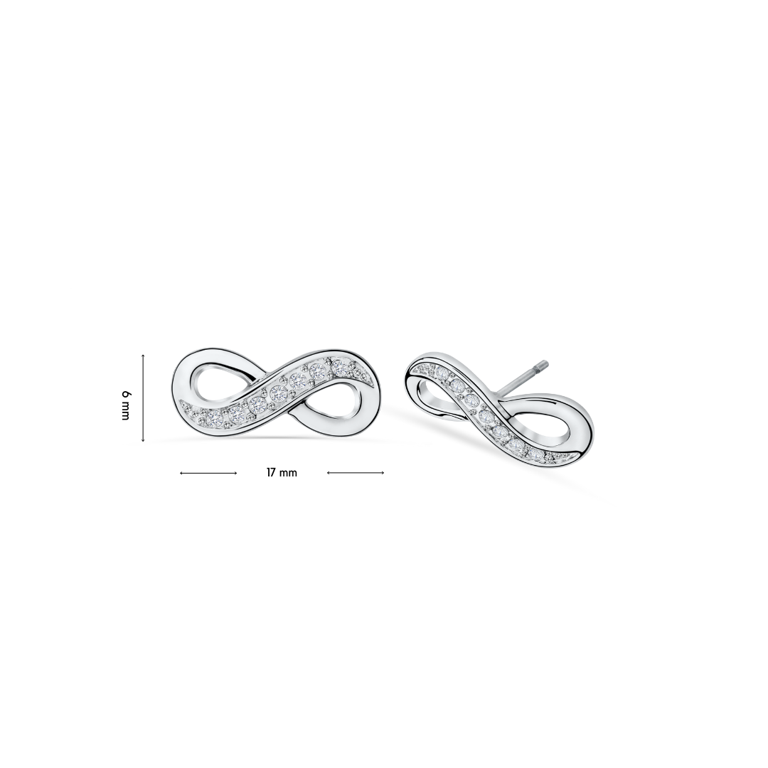 Endless Symbol earrings - crystalpjewelry