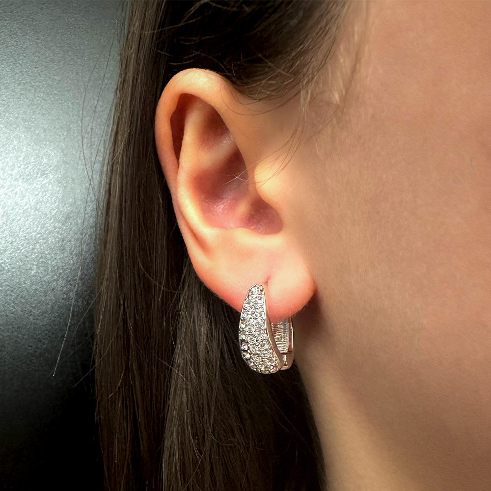 Shining Hoop - crystalpjewelry