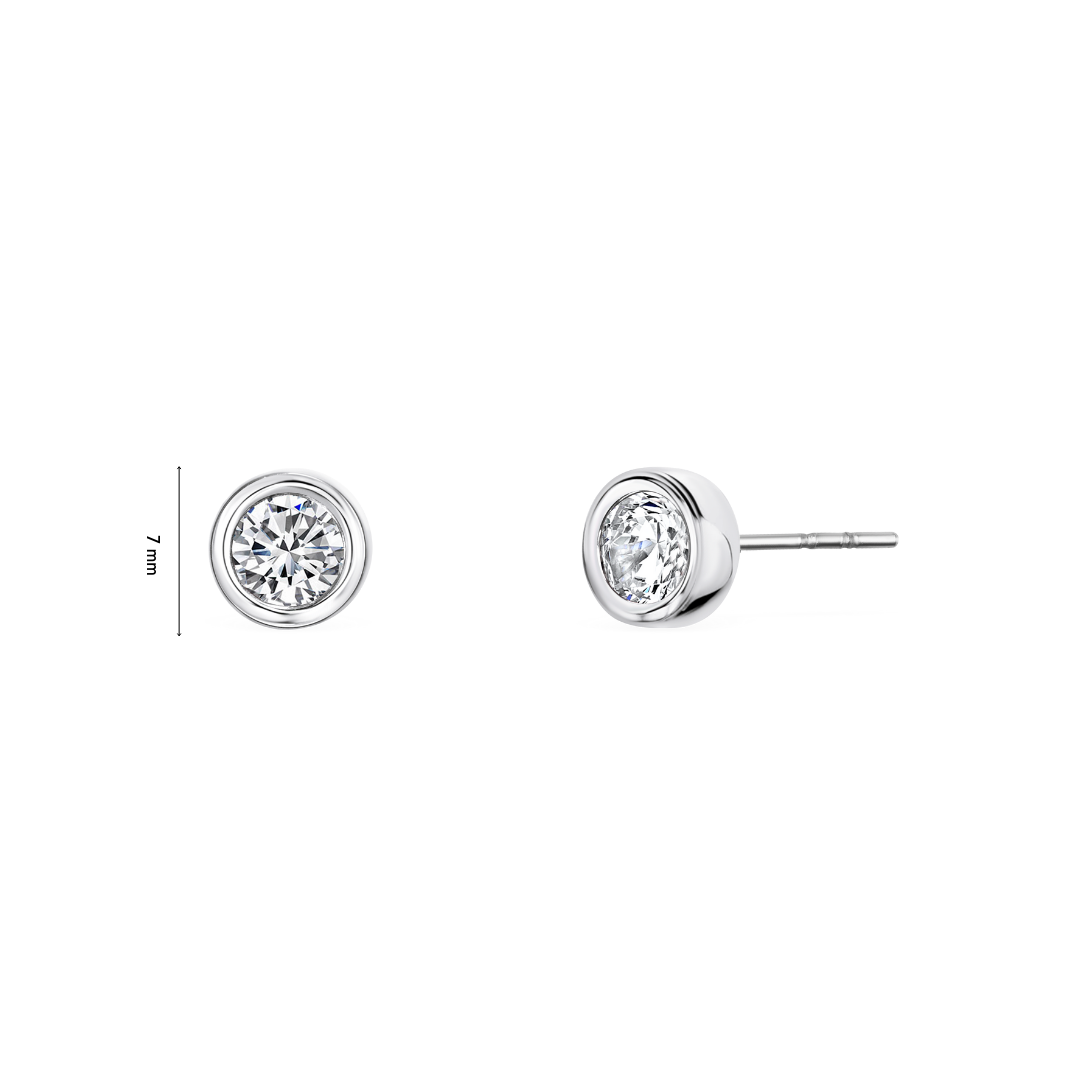 Solitare crystal earrings - crystalpjewelry