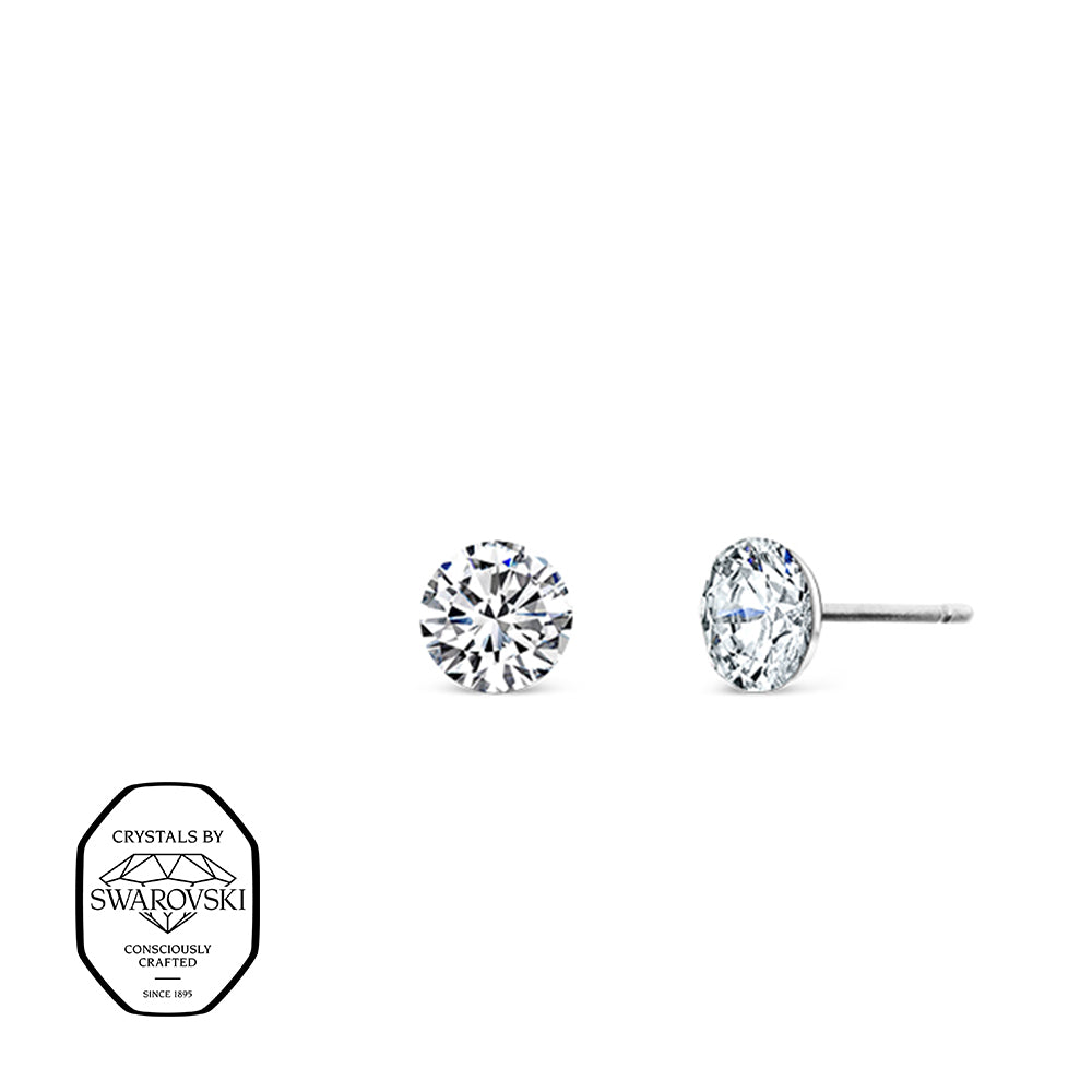 Zeitlose Ohrstecker mit funkelnden Swarovski® Kristallen in klarer Optik, elegant und vielseitig kombinierbar