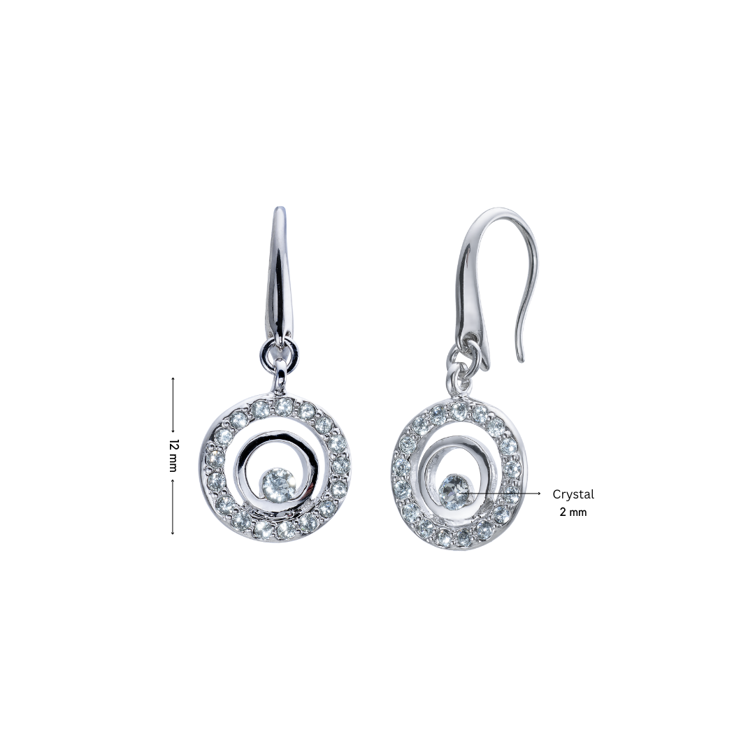Double Turn Hanging Earrings